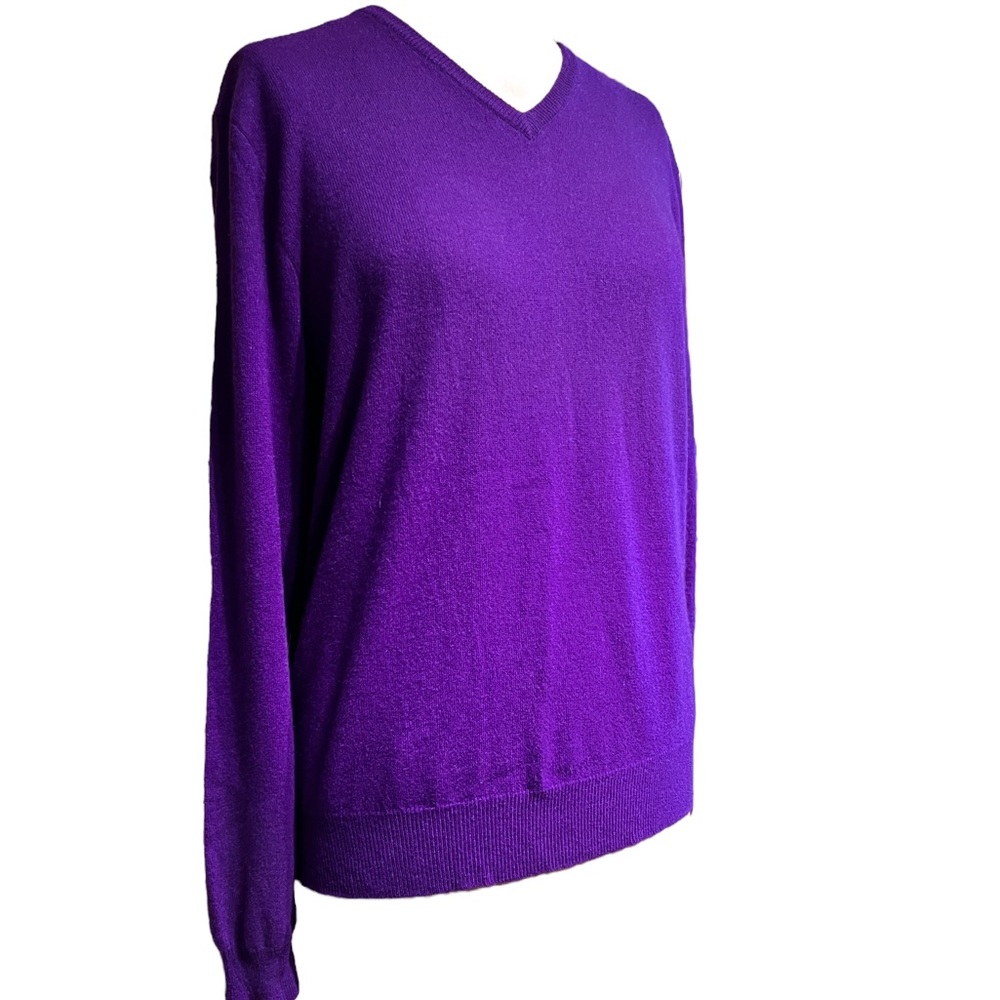 NWT POLO Ralph Laurent 100% Cashmere VNeck Sweater Size M - Picture 4 of 13